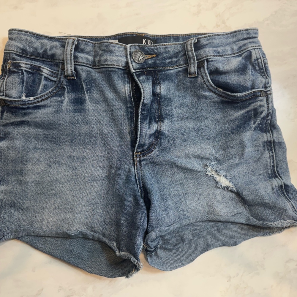 Kut from the Kloth Blue Jean Shorts